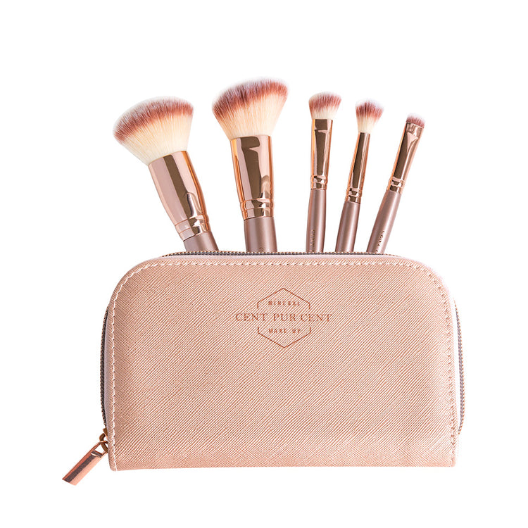 Clutch met Luxe brushset