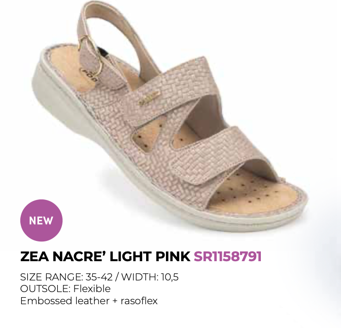 Podartis zea nacre light pink