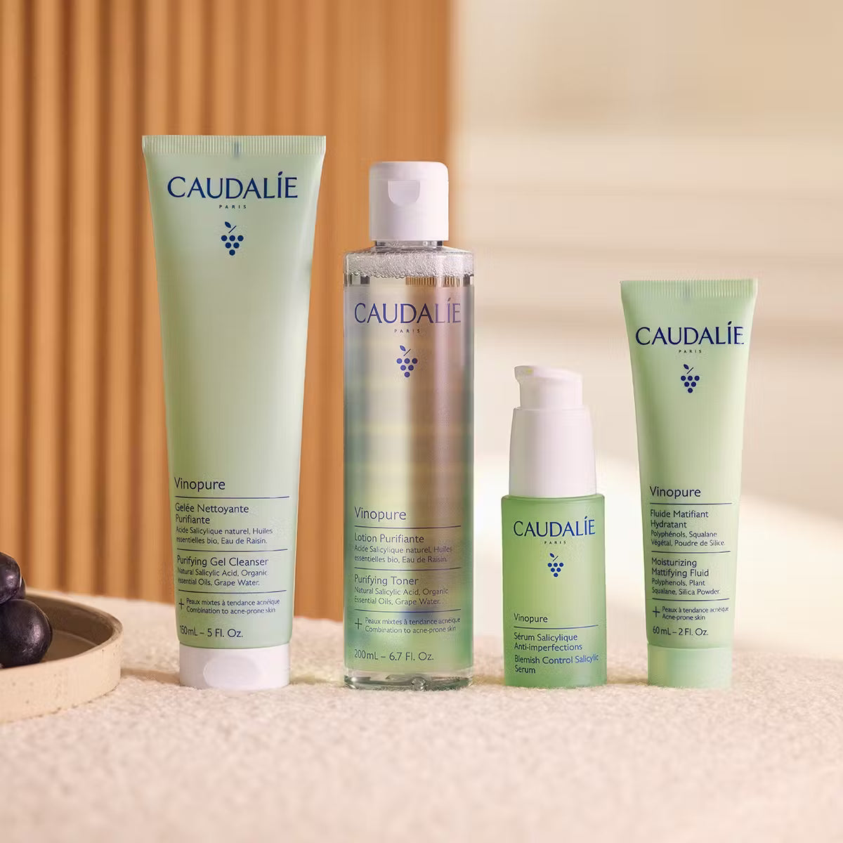 Spa Gelaatsverzorging Caudalie - Zuiverend, tegen onzuiverheden – Vinopure